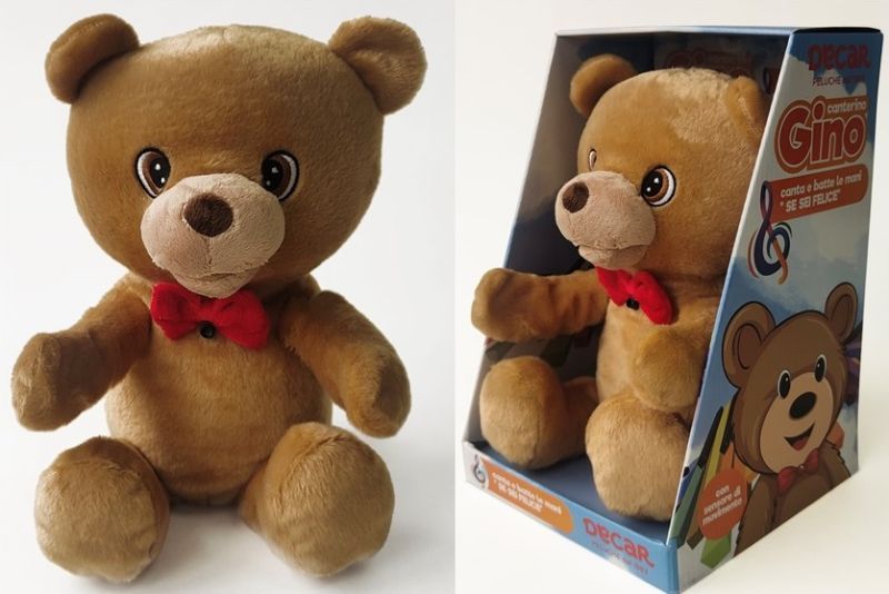 orso peluche canta 