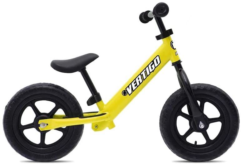 Bicicletta Senza Pedali 2 Anni Bici Senza Pedali 1 anno 2 Anni 3 Anni Equilibrio Prima Bike Balance 2 Ruote Bambino Regolabilie (Gialla)