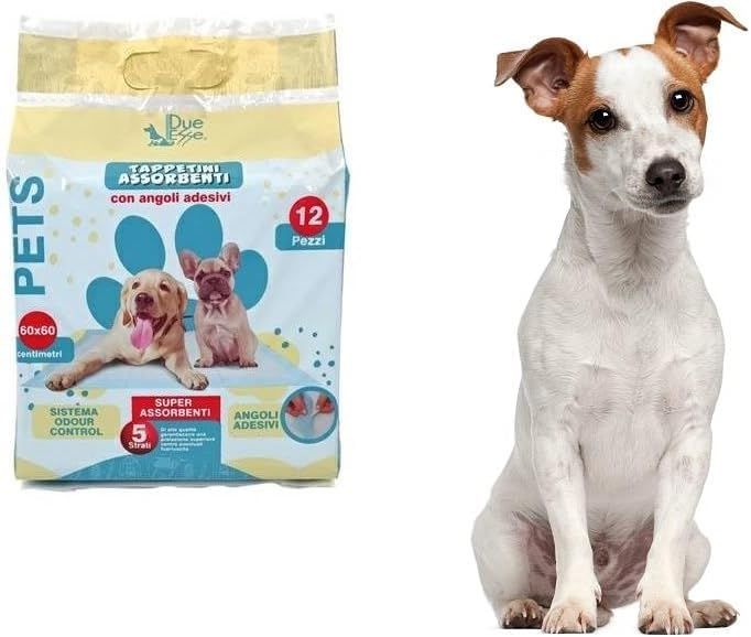 Traversine Cani 60x60 100 pezzi, Tappetini Igienici Per Cani, 60x60cm 100 pezzi Con Antiodore Tappetini per l'addestramento di Cani e Cuccioli, 5 Strati a Prova di perdite ad Asciugatura Rapida