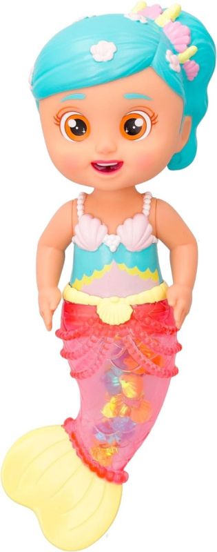 BLOOPIES Shimmer Mermaids Alice - Giocattolo da collezione per bagno e acqua, una sirena che schizza acqua e fa bolle! Giocattolo regalo per ragazze e ragazzi dai 18 mesi in su