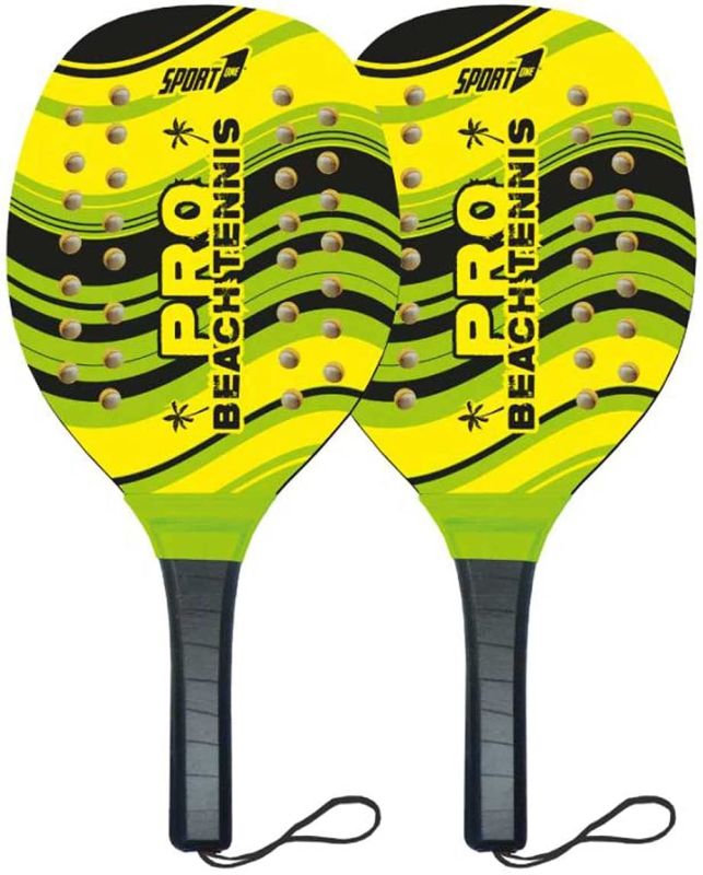 Racchettoni Beach Tennis Racchette da Spiaggia Racchette da casa racchettoni in Legno Adulto Bambino Racchette Mare volano in Custodia con Pallina Racchettoni in Legno Gioco