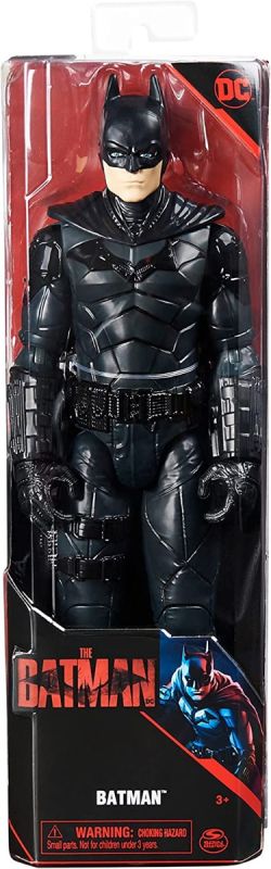 DC Comics, BATMAN IL FILM Personaggio del film The Batman da 30 cm, oggetto da collezione del film The Batman, giocattoli per bambini e bambine dai 3 anni in su