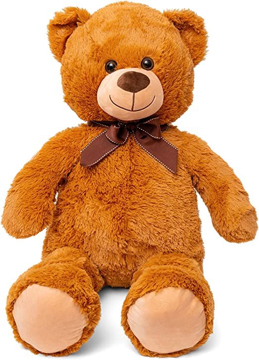 Peluche orso gigante Orso peluche gigante 80 cm san valentino bianco beige marrone peluche san valentino orsacchiotto orsacchiotti piccoli peluche 80 cm (Marrone)