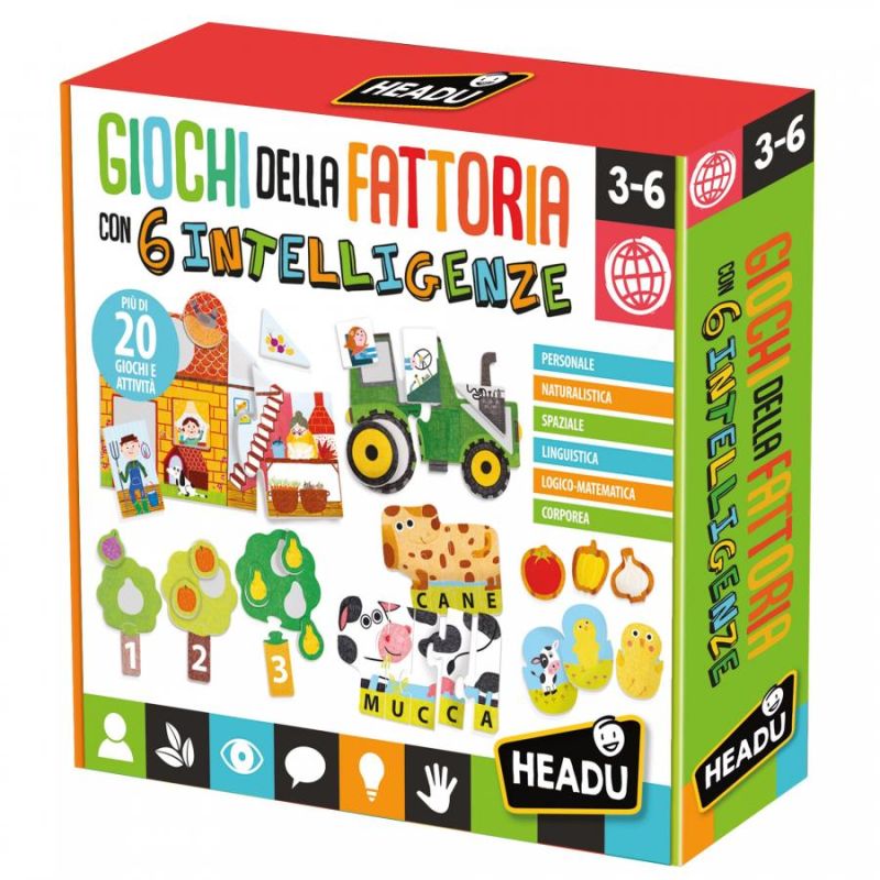 Headu Giochi della Fattoria con 6 Intelligenze