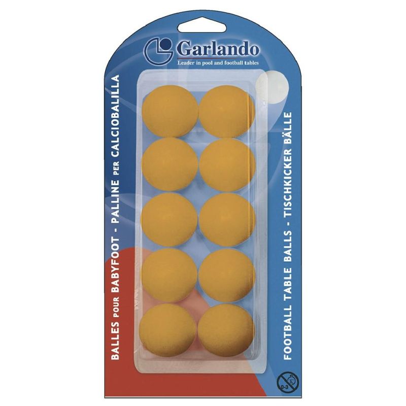 Blister con dieci palline arancio standard