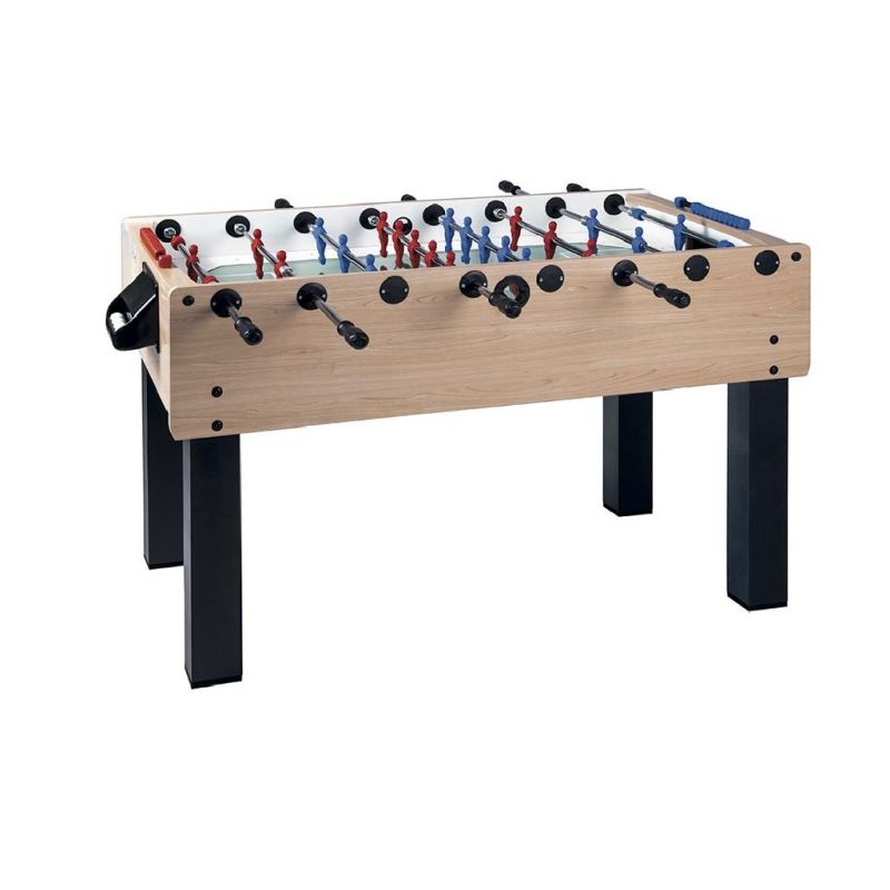 Calciobalilla F-200 acero aste rientranti piano gioco corto in vetro