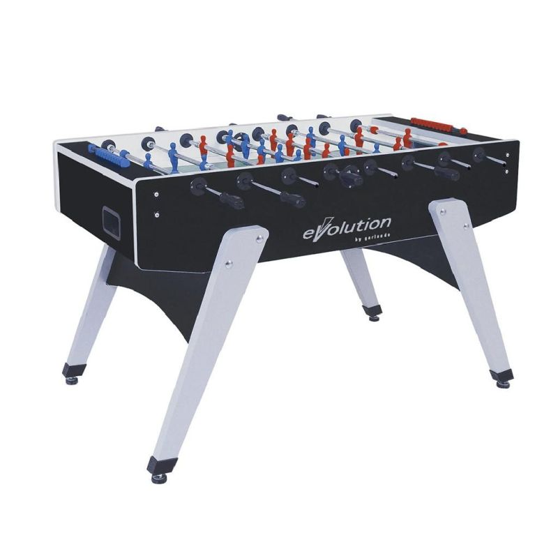 Calciobalilla G-2000 EVOLUTION con aste uscenti, piano gioco corto in vetro