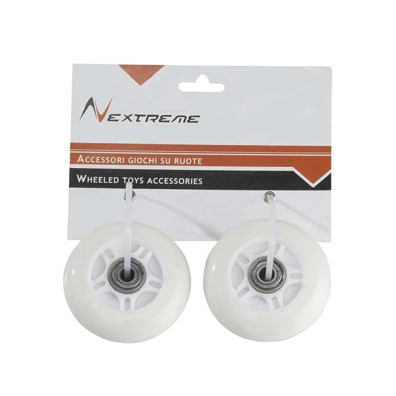 Coppia ruote  76MM PU con cuscinetti ABEC7 con luci di sicurezza per wave