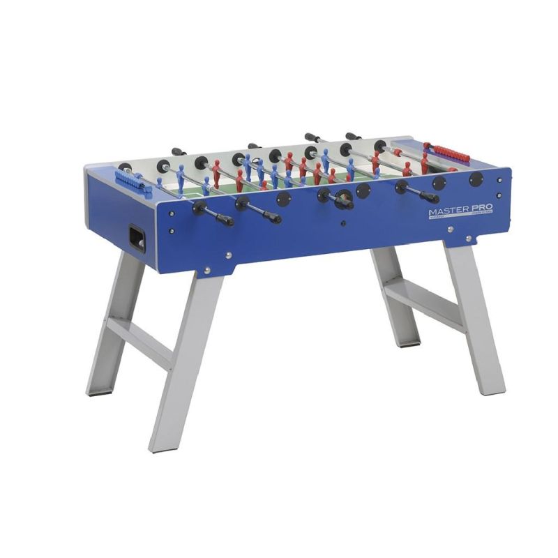 Calciobalilla MASTER PRO Weatherproof aste rientranti, piano gioco corto in