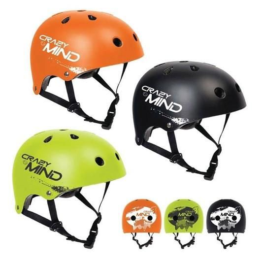 Mandelli Casco Crazy Mind 707200021 Caschetto Protezione Gioco Sportivo Sport 970, Multicolore, 8003029307015