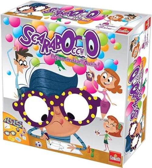 Scarabocchio il Gioco che Da nell`Occhio, Gioco da Tavolo per Disegnare, con Occhiali Speciali, Bambini e Bambine dai 7 anni in su
