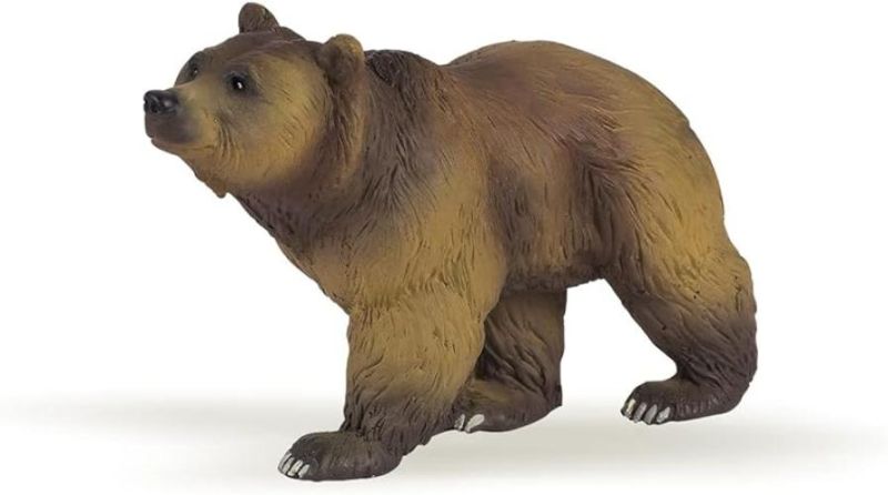 PAPO -Dipinta a mano- figurina-Fauna Selvatica -Orso dei Pirenei-50032-Collezione -Adatto a bambini e bambine - A partire dai 3 anni di eta