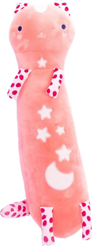 MOMOMI Nice Group Kurai Yuki 80 cm, 1 Pupazzo Gatto Rosa salmone