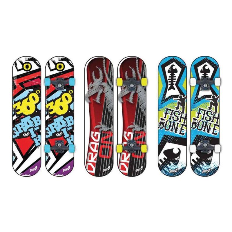 SKATEBOARD `DOUBLE` portata 50 kg, truck in PP