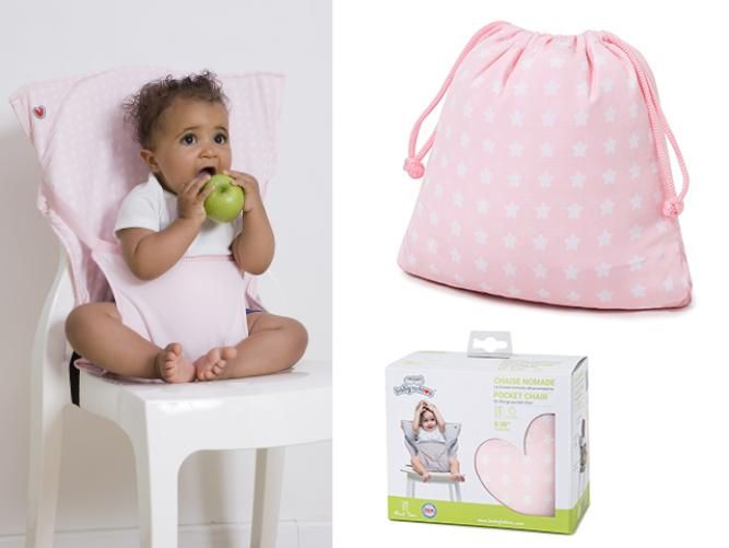 Baby To Love - Sedia da viaggio ultra compatta - stelle rosa