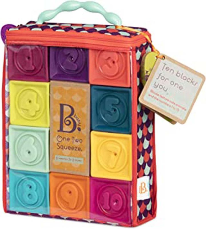 B. Toys - One Two Squeeze -Soft Blocks