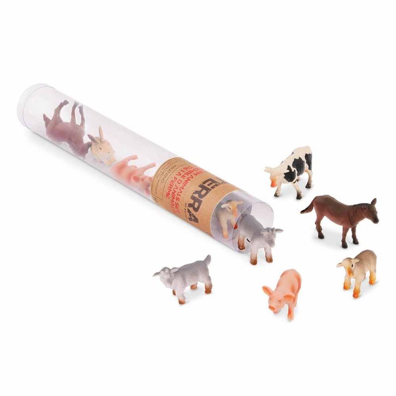 Terra - 10 pz. Farm Animals 4-8 cm