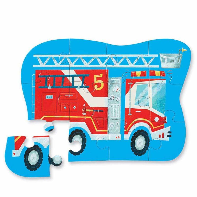 Crocodile Creek - 12 pz. Mini Puzzle - Fire Truck