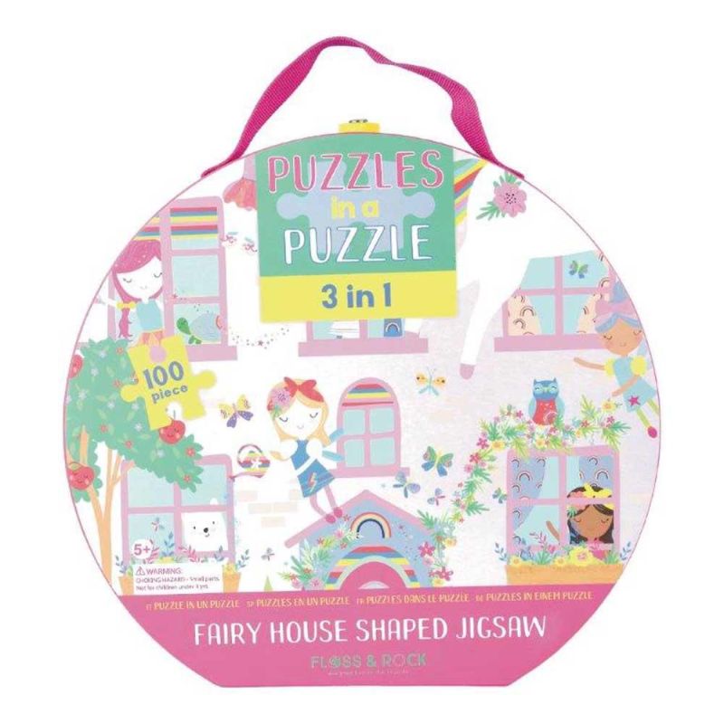 Floss e Rock - 100 pz. Puzzle 3 in 1 - Rainbow Fairy