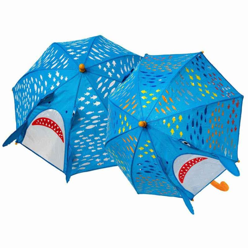 Floss & Rock - Colour Changing Umbrella - 3D Shark