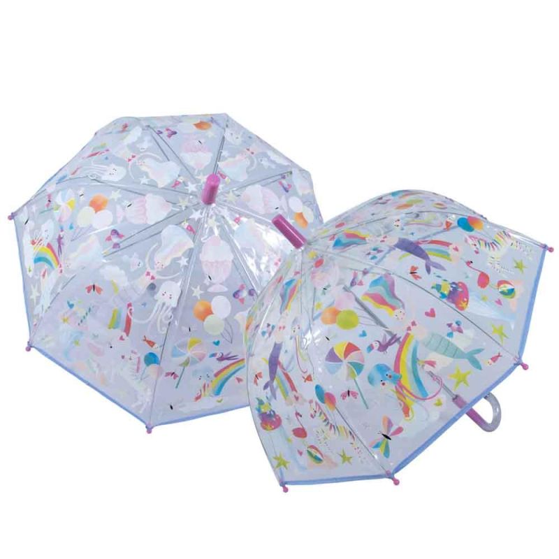 Floss & Rock - Colour Changing Umbrella - Fantasy Clear