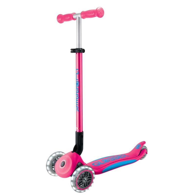 Globber - Primo Foldable Plus Light - Fuchsia/Sky Blue