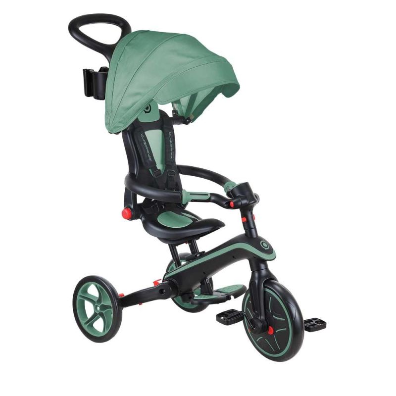 Globber - Xplorer Trike Foldable 4 in 1 - Olive