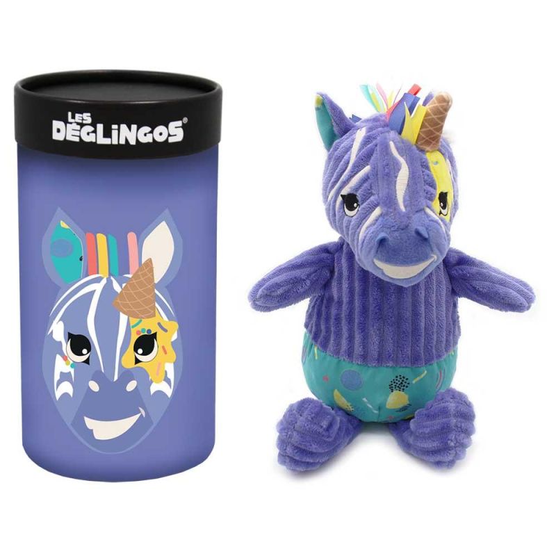 Les Deglingos - PLUSH BIG SIMPLY IN BOX KIPROKOS THE ZEBRA