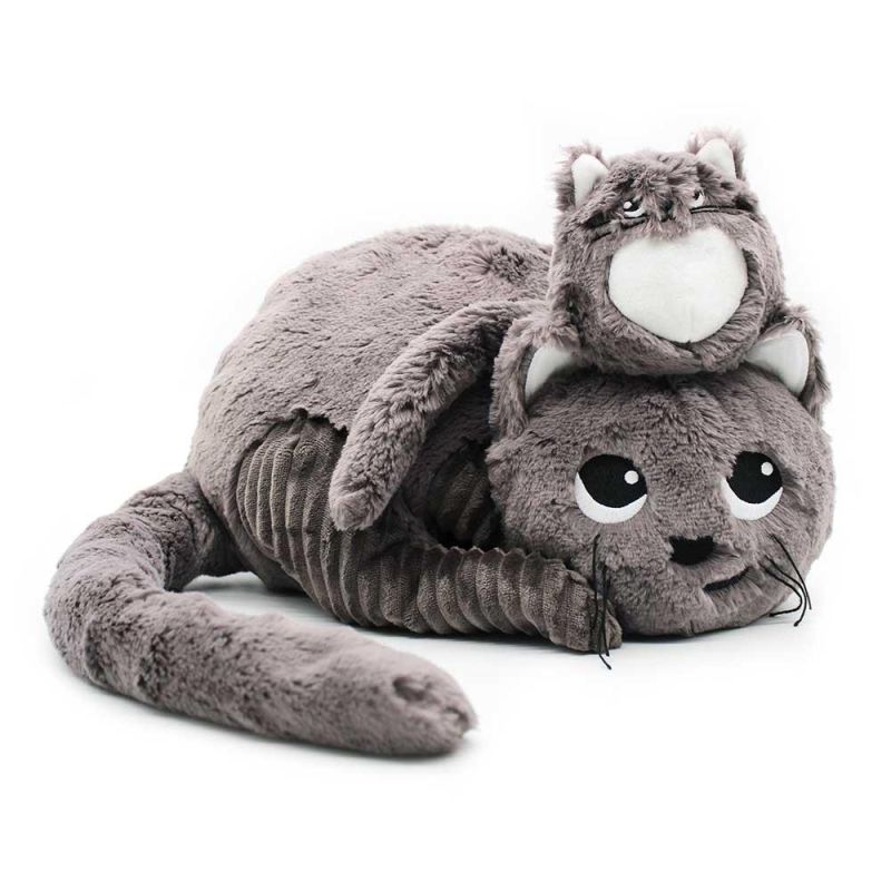 Les Ptipotos - MIAOU THE CAT MUMeBABY BROWN GREY
