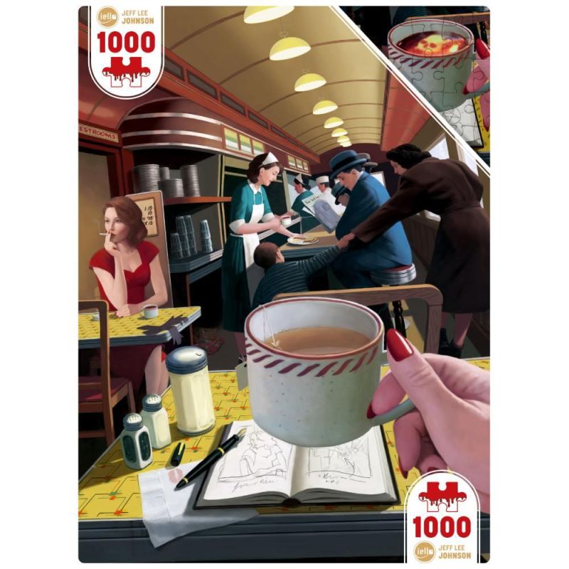 Iello - Puzzle Twist 1000 pz Blue Plate Special