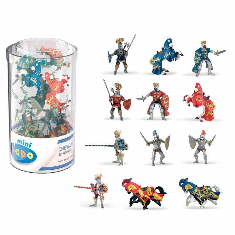 Papo - Mini Knights (Tube, 12 pcs)