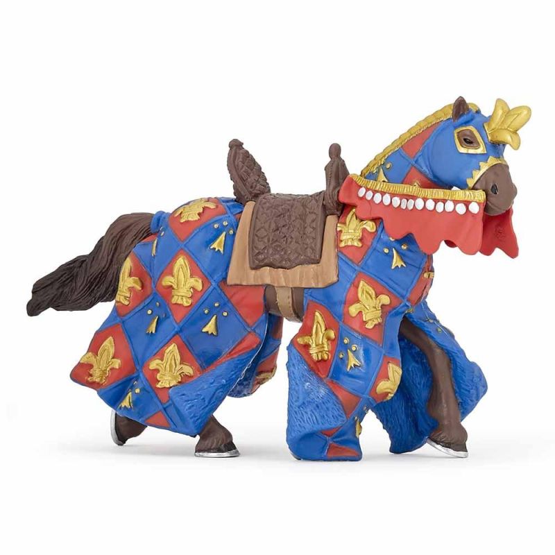 Papo - Blue horse fleur de lys