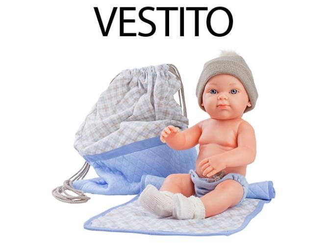 Paola Reina - Vestido Bolso Y Cambiador Azur 32 cm