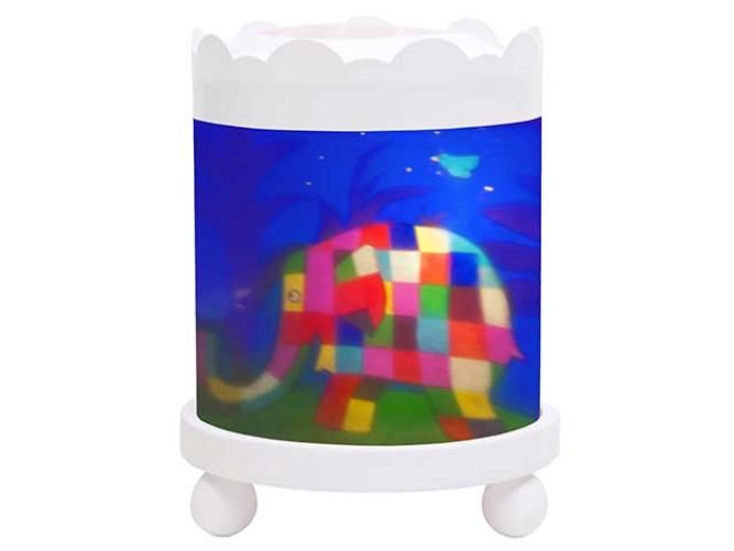 Trousselier - Night Light - Magic Merry Go Round Elmer - White 12V