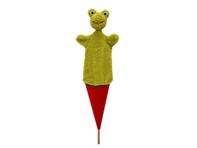 Bass & Bass - Pop up Hand Puppet Frog - Made in Europe - Vintage Toy