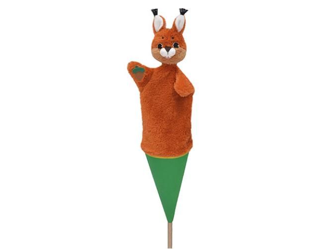 Bass & Bass - Pop up Hand Puppet Squirrel - Made in Europe - Vintage Toy
