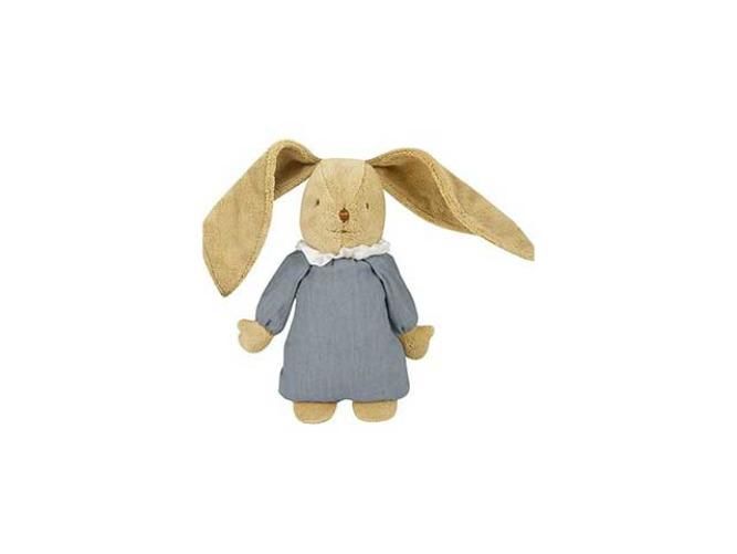 Trousselier - Musical Bunny Fluffy 25Cm - Grey Blue Linen