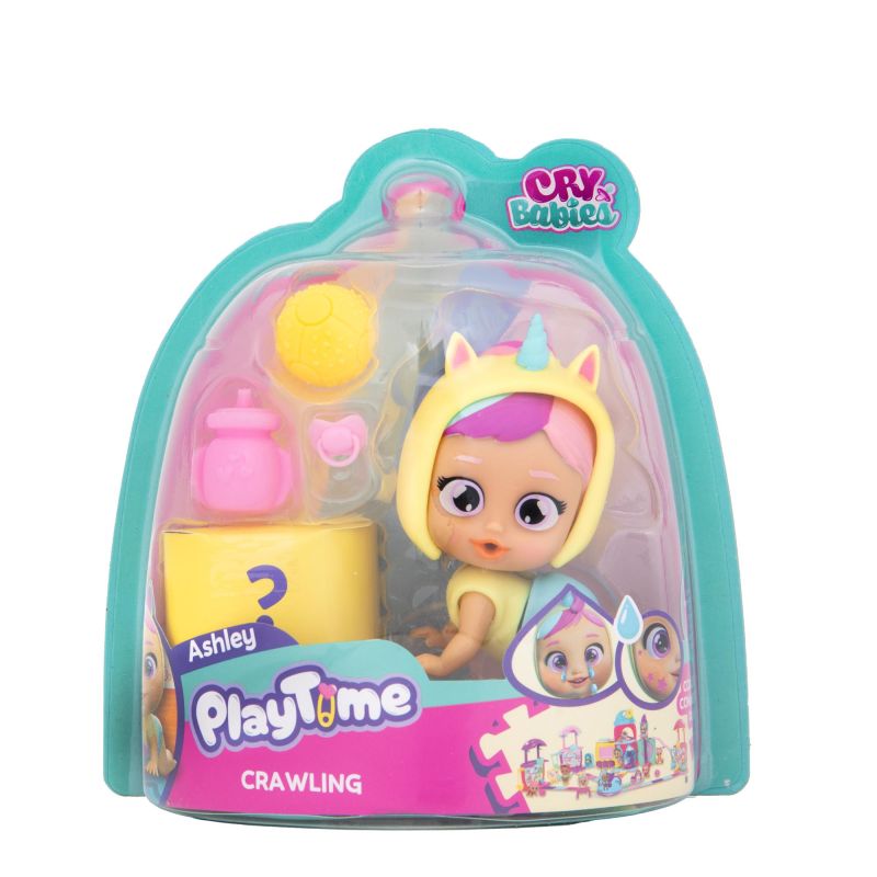 Cry Babies PlayTime Day Care Ashley,Bambole con 5+ Accessori, che Piangono Lacrime Vere con Funzione Magica,IMC Toys, Bambini dai 4 ai 6 Anni