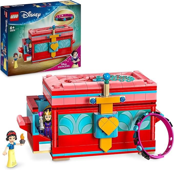 LEGO | Disney Portagioie di Biancaneve, Giocattolo Principesse da Costruire, Giochi per Bambine e Bambini da 6 Anni con Mini Bamboline, Accessori e un Braccialetto Personalizzabile, Idea Regalo