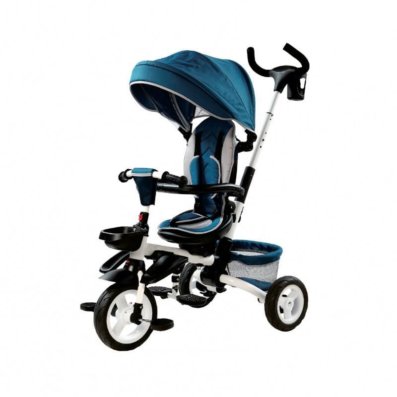 Triciclo bici e passeggino fino a 25kg, Pieghevole, Fronte mamma e fronte strada, Regorabile compatto con Borsa e portabibite, Cinture a 3punti Triciclo per bambini da 1 a 5 anni