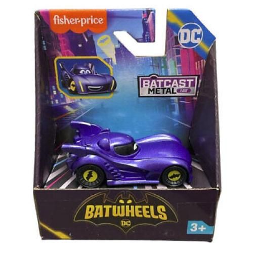 Batwheels Bam The Batmobile - Veicolo in scala 1:55, Fisher Price, Eta 3+