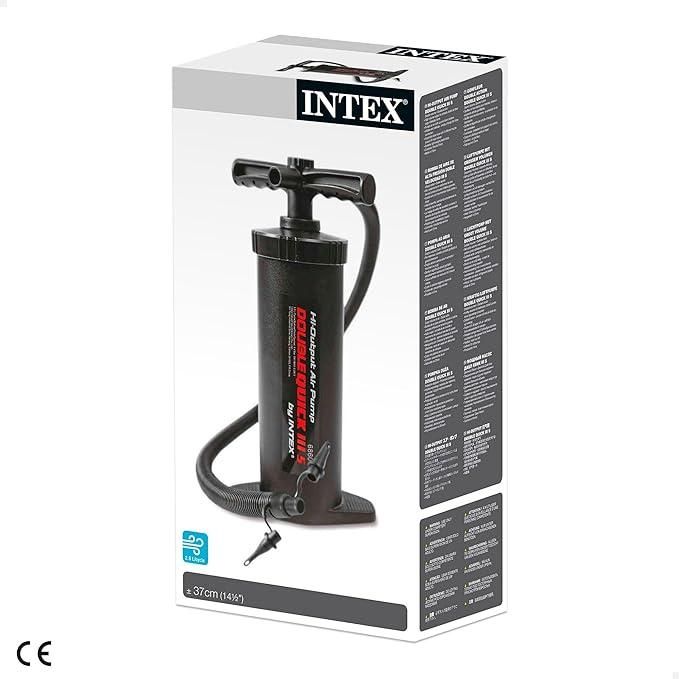 Pompa per gonfiabili, Double Quick III S, Nero, 37 cm,Intex