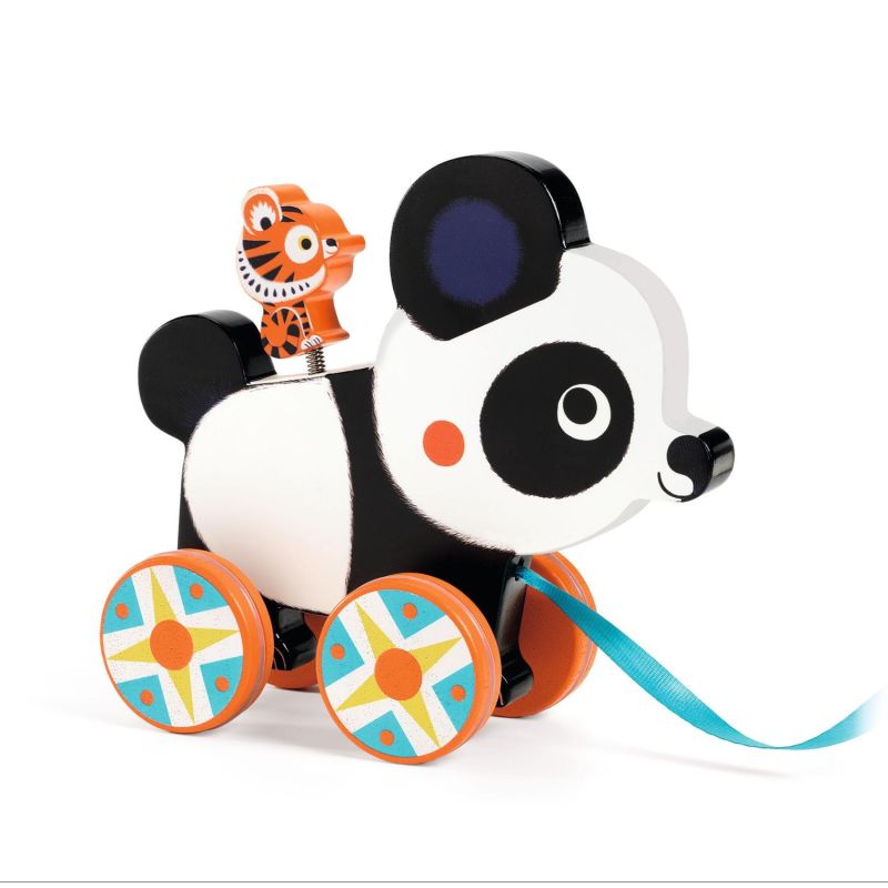 Panda trainabile in legno,Billie,Djeco,Eta +18 mesi