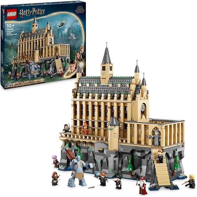 LEGO 76435  Harry Potter Castello di Hogwarts: Sala Grande, Giocattolo da Collezione con 11 Minifigure tra cui Hermione Granger,Eta 10+