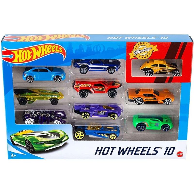 Hot Wheels 10,Pack 10 macchinine,Mattel,eta 3+