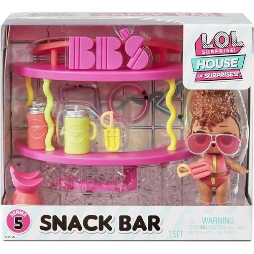 L.O.L Surprise,Furniture Playset, Serie 5,Snack Bar,MGA,Eta 3+