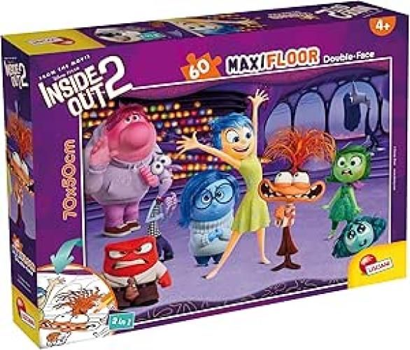 Inside Out 2, Puzzle Maxifloor double-face , 60 pezzi,Lisciani,Eta 4+