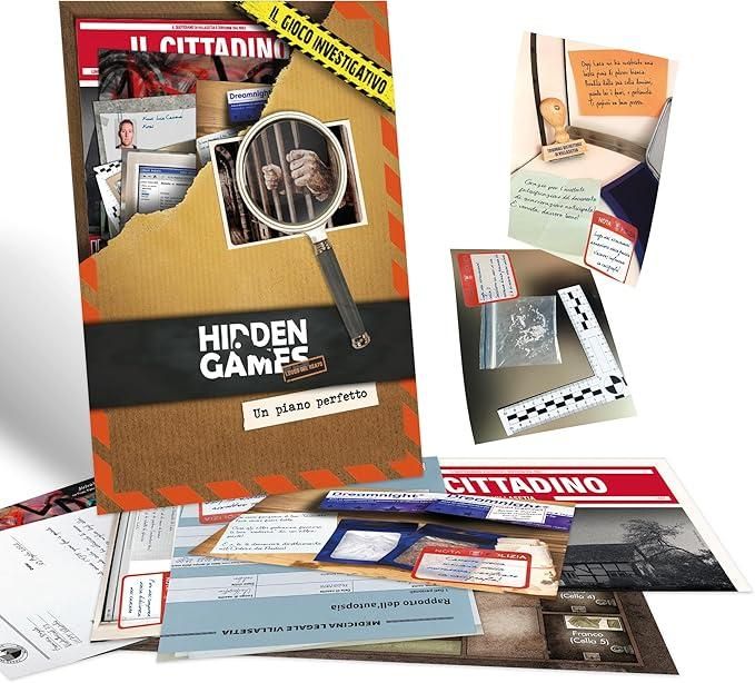 Hidden Games Luogo del Reato - Un piano perfetto - Italiana - Gioco realistico della scena del crimine, gioco emozionante del detective, gioco della stanza di fuga,