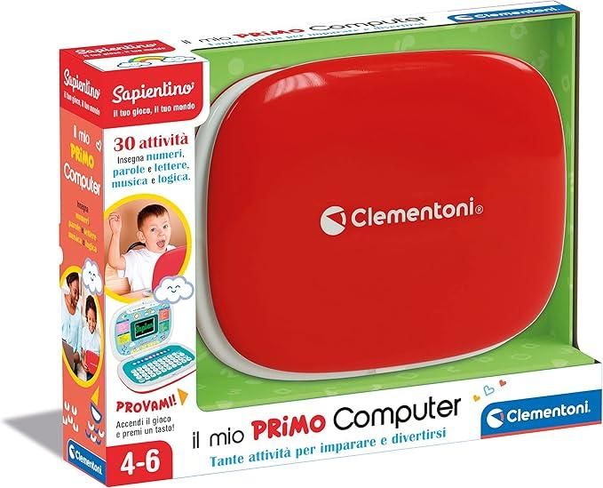  Il Mio Primo Computer, Gioco Educativo Interattivo,30 attivita per Imparare Numeri, Lettere, Musica e Parole Stimolando la Logica,Clementni,Eta 4-6 anni