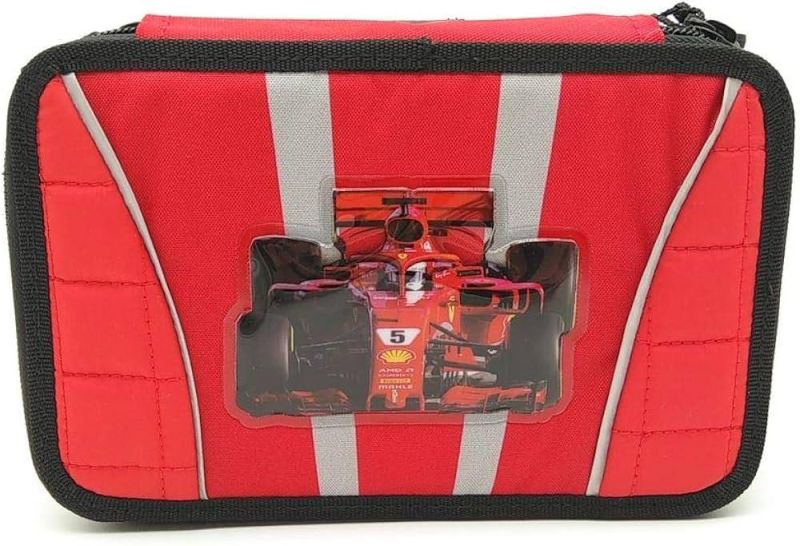 Astuccio 3 zip Ferrari Licenza Ufficiale,Panini
